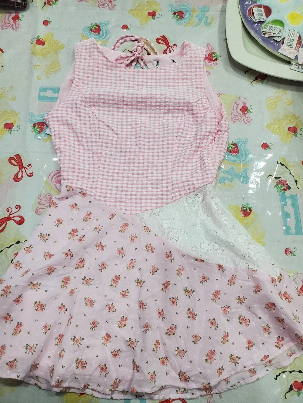 Princess Polly Pink Sleeveless Fit and Flare Mini Dress Size 4 - Picture 10 of 12